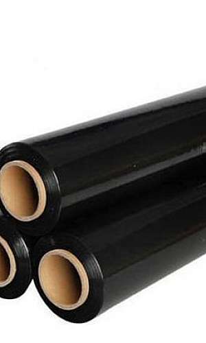 Bobina jumbo filme stretch preto Bobina jumbo filme stretch preto