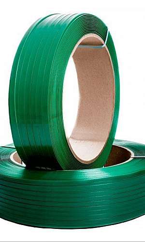 Fita pet verde reciclada Fita pet verde reciclada