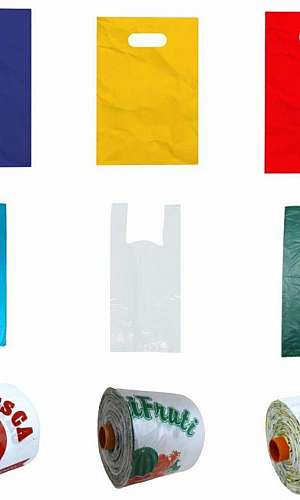 sacola plástica alça vazada sacola plástica alça vazada